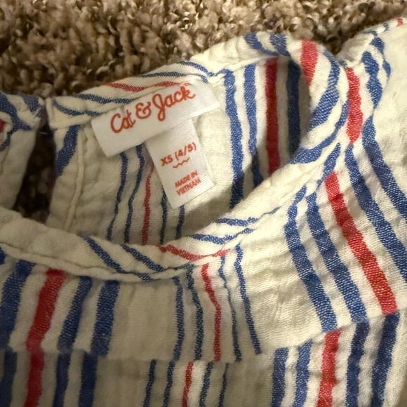 Cat & Jack Multicolor Striped Kids Romper - Picture 3 of 6